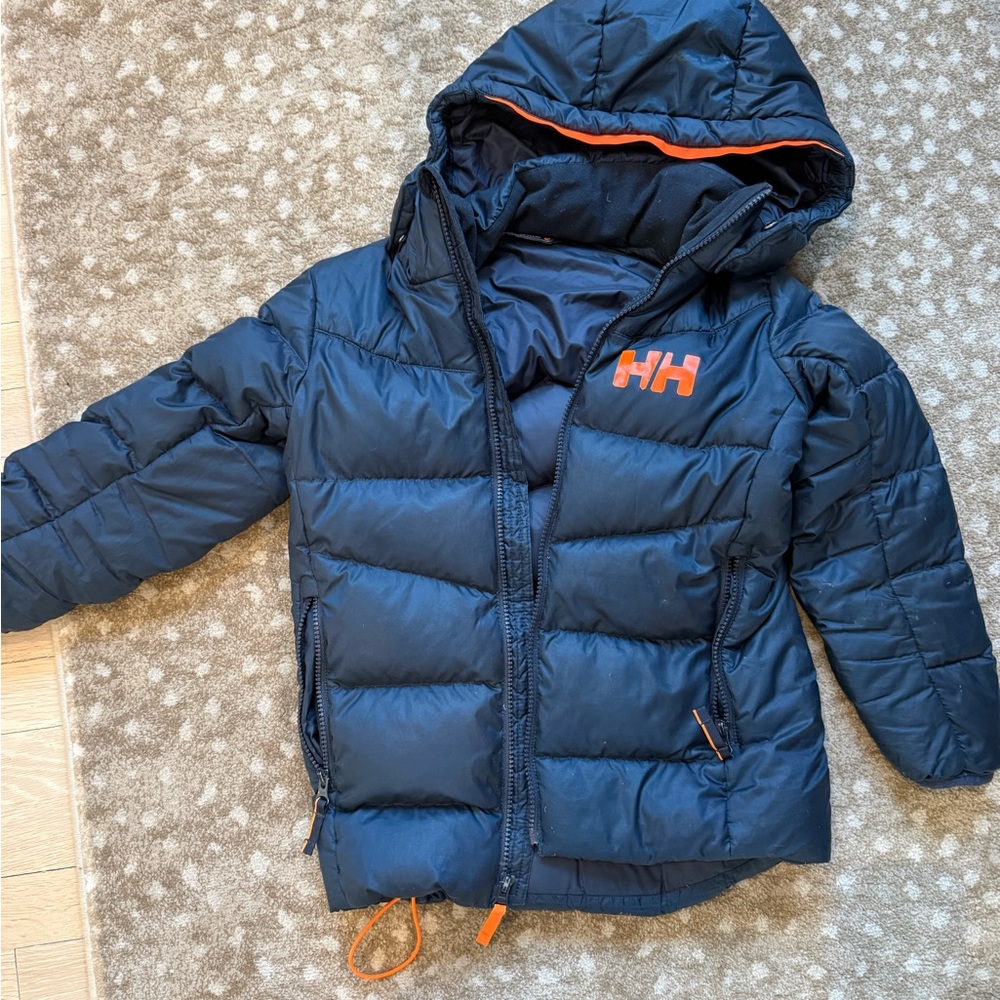Helly Hansen Dark Blue Jacket with Bright Orange Trim